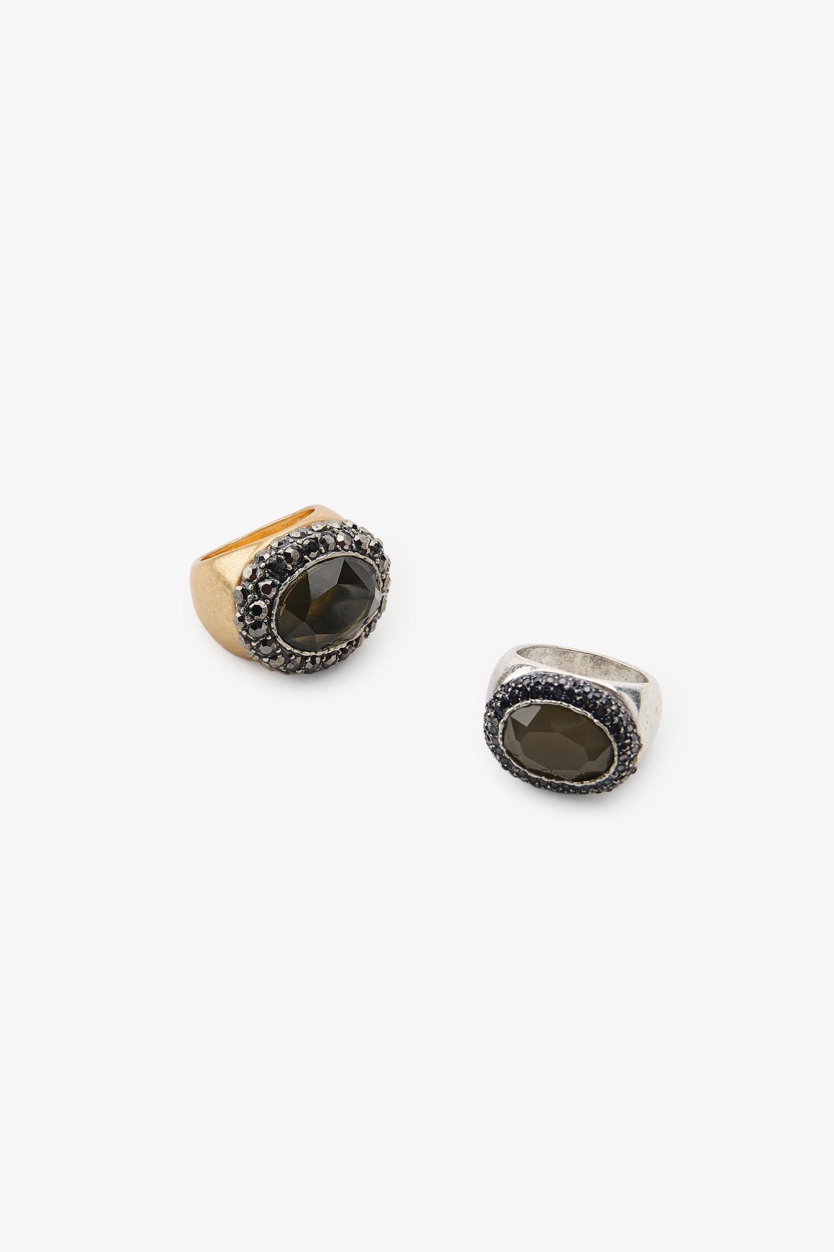 2-PACK OF GLITTER JEWEL RINGS Product Image