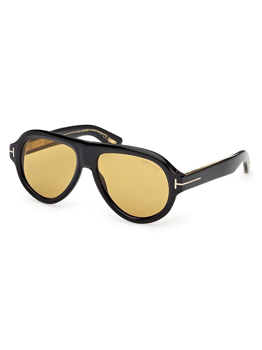 Mens TOM FORD ICON 59MM Pilot Sunglasses Product Image