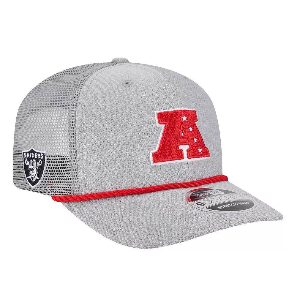 Men's New Era  Gray Las Vegas Raiders 2025 Pro Bowl 9SEVENTY Stretch-Snap Hat, Lvr Grey Product Image