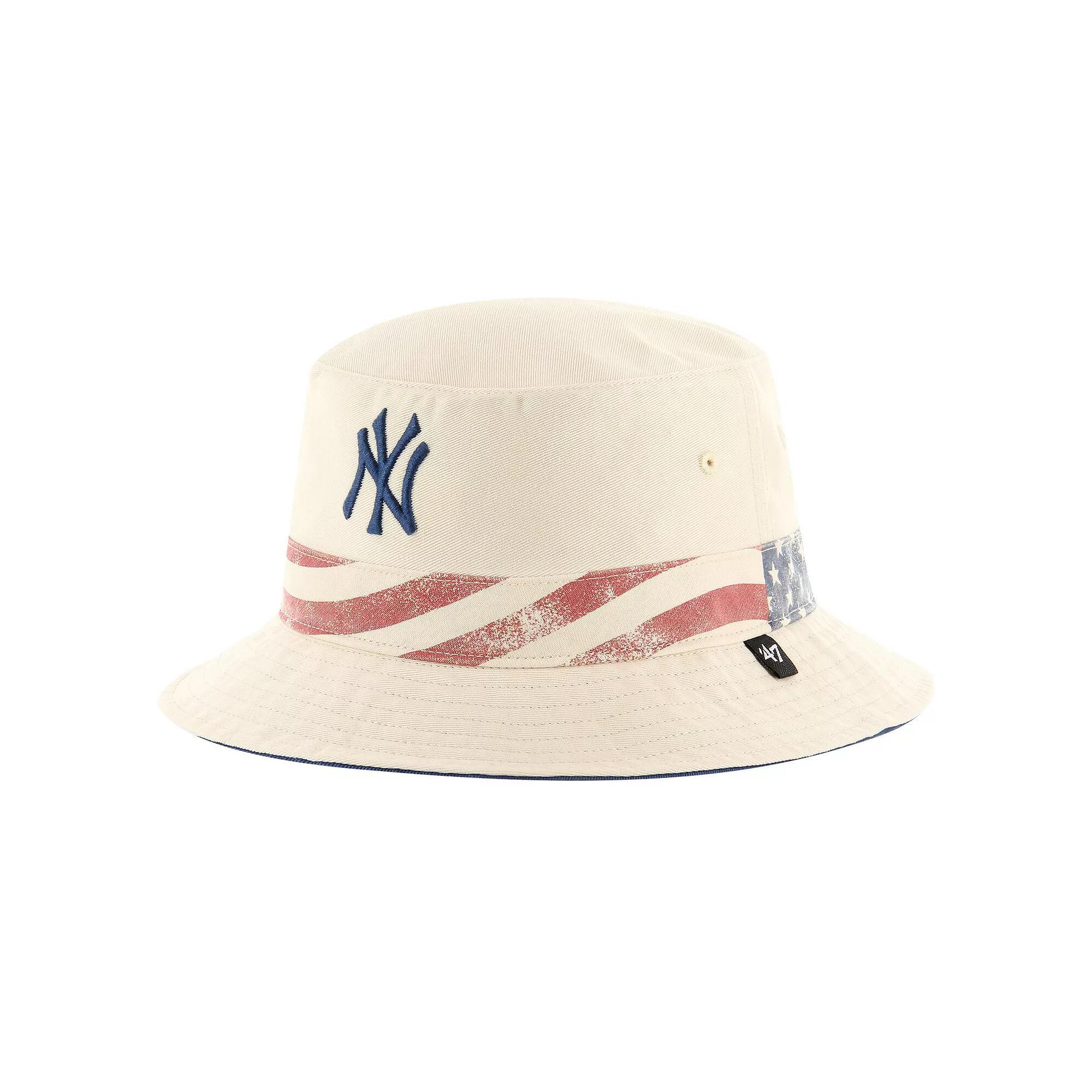 Mens 47 Khaki New York Yankees Glory Daze Bucket Hat Product Image