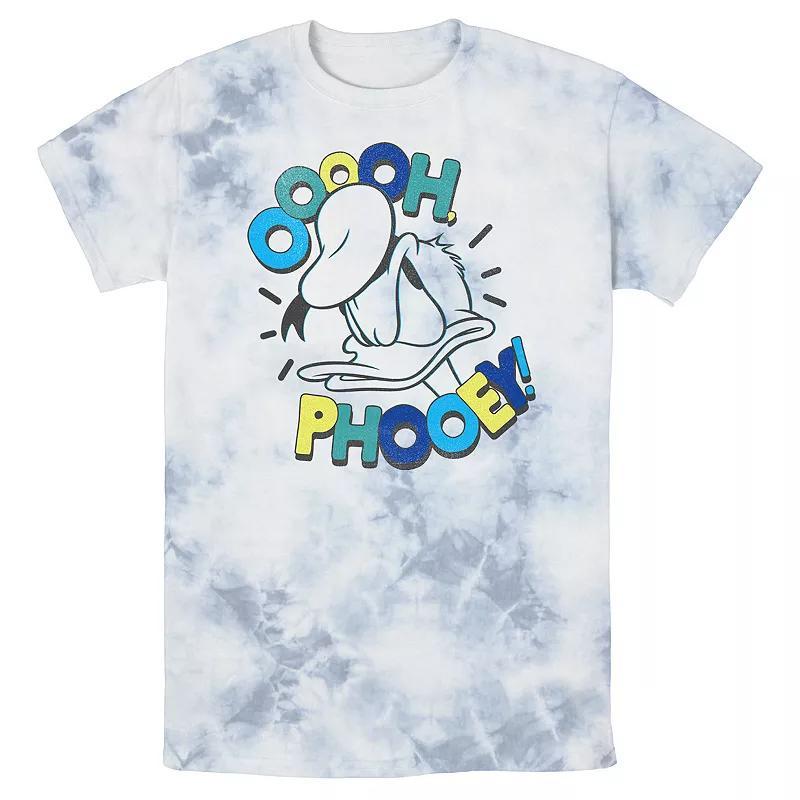 Men's Disney Mickey & Friends Donald Duck Ooooh Phooey Bomabrd Wash Tee, Size: Medium, White Blue Product Image
