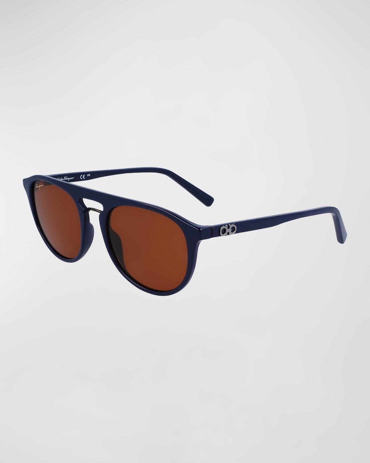 Mens Flat-Top Rectangle Sunglasses Product Image