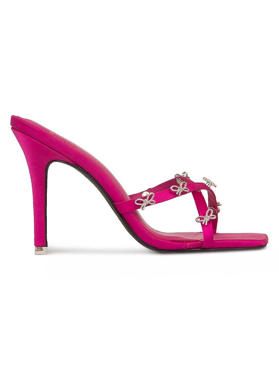 Mini Bow Crisscross Mule Sandals Product Image