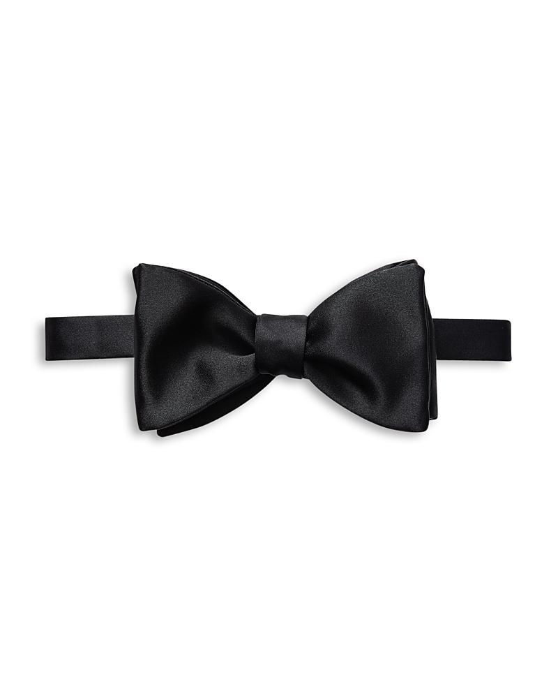 Mens Solid Silk Self-Tied Bow Tie Product Image