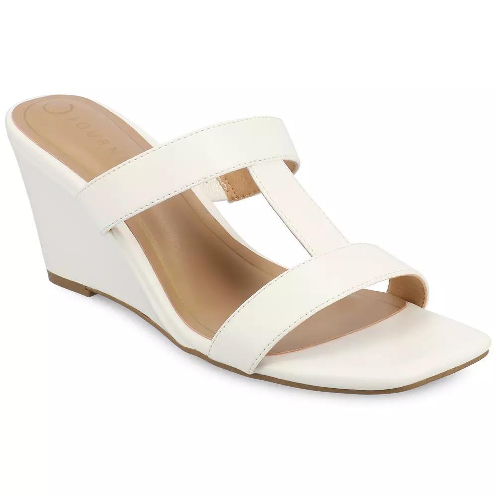 Journee Collection Clodie Womens Slip-On Wedge Sandals Product Image