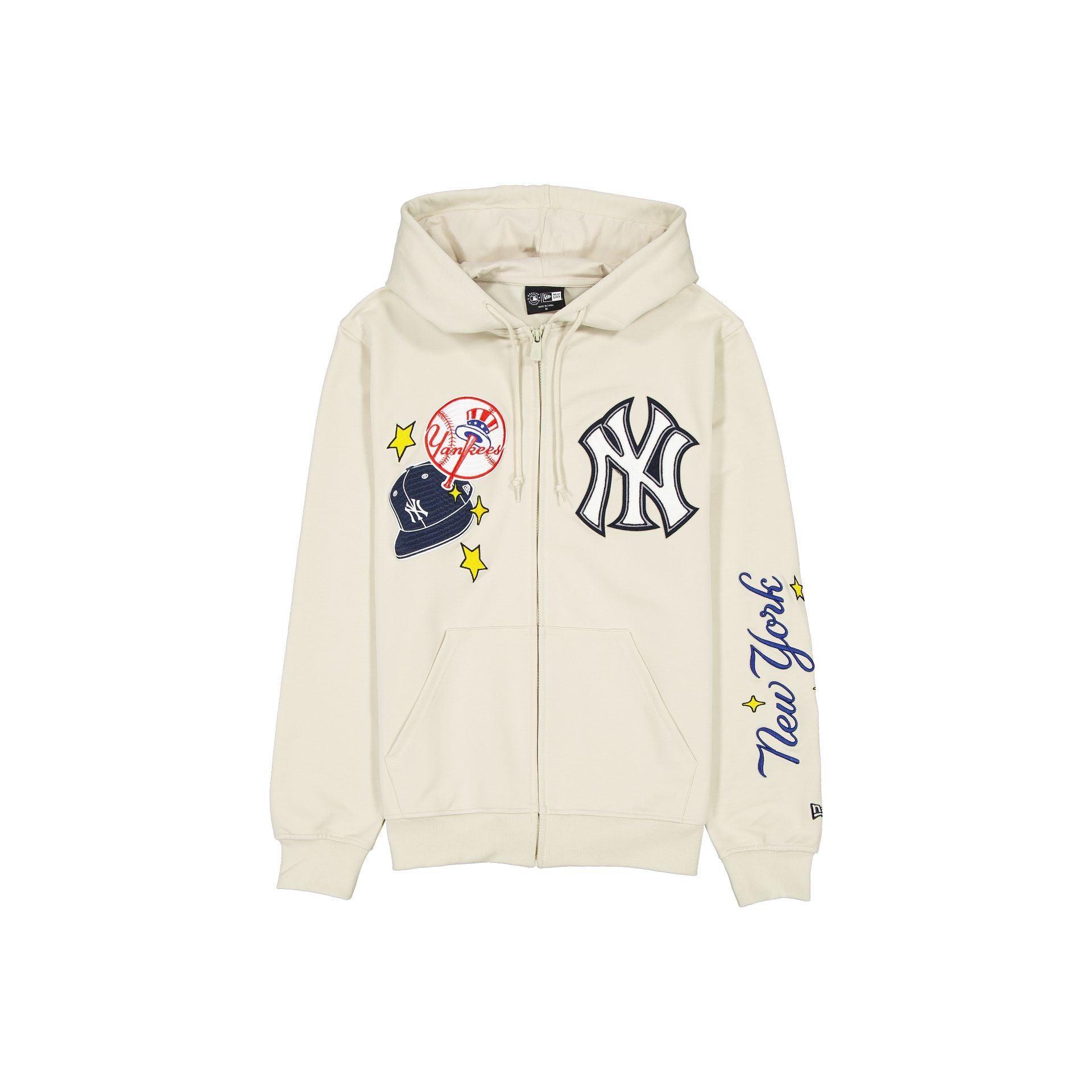 New York Yankees Stone Logo Select Full-Zip Hoodie Male Product Image