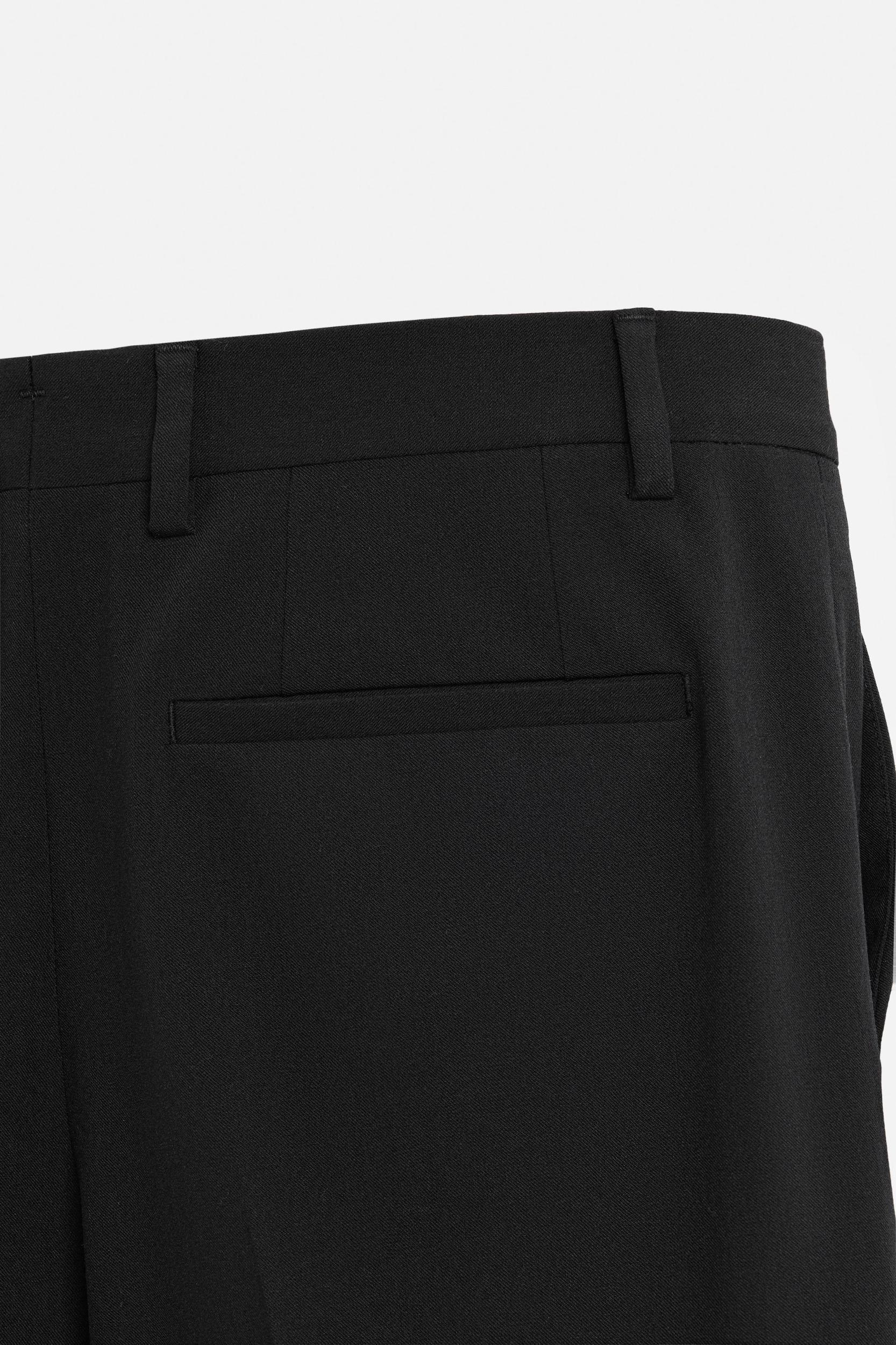 WOOL BLEND TUXEDO SUIT PANTS Product Image