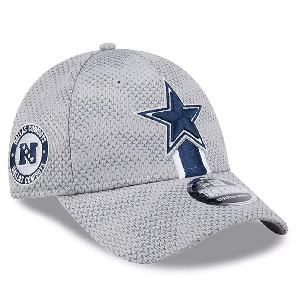 Mens New Era Gray Dallas Cowboys 2024 Sideline 9FORTY Stretch-Snap Hat Product Image