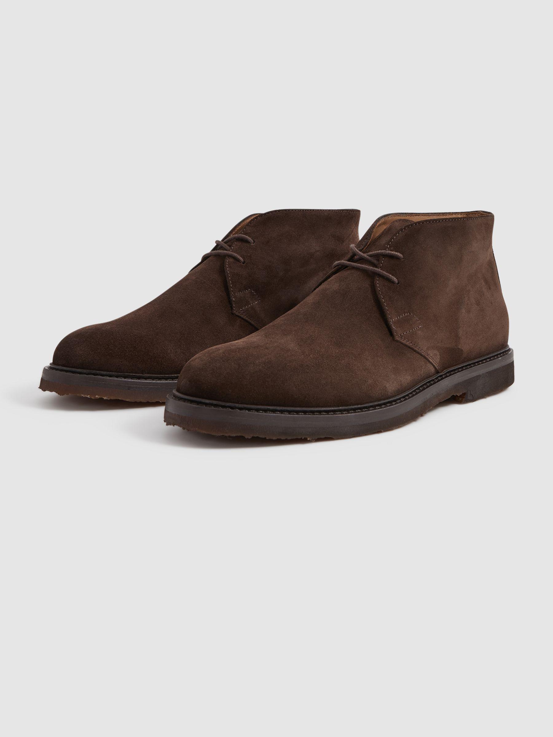 Harrys London Suede Chukka Boots in Ebony Product Image
