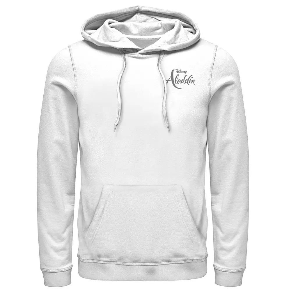 Men's Disney's Aladdin Live Action Movie Logo Hoodie, Size: XXL, White Product Image