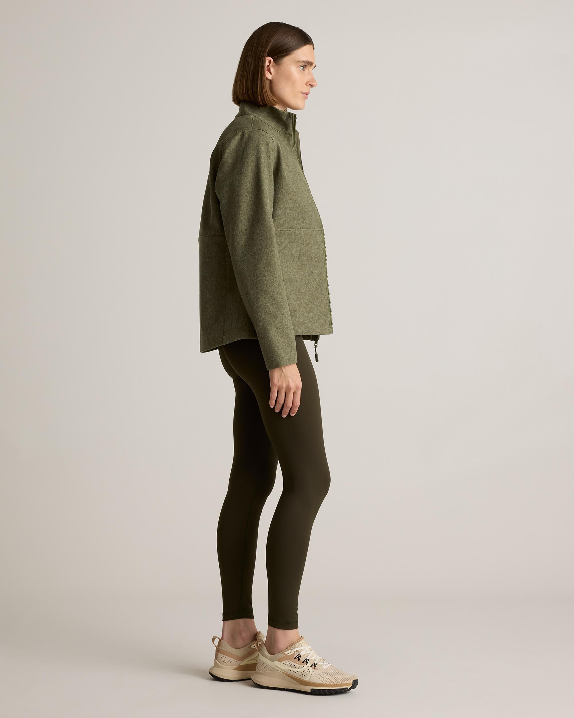 Quince | Women's Softshell Fleece-Lined Full-Zip Jacket Size XS, Recycled Polyester Product Image
