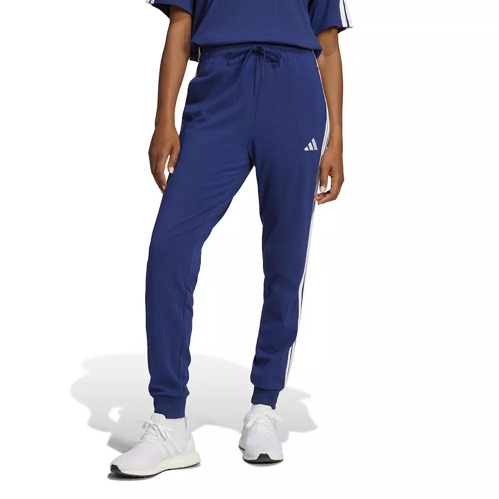 Women's adidas Essentials 3-Stripe Sportswear Joggers, Size: Small, Dark Blue Product Image