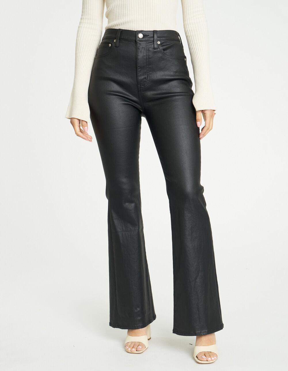 DAZE Go Getter Womens Coated Flare Pants - BLACK Product Image