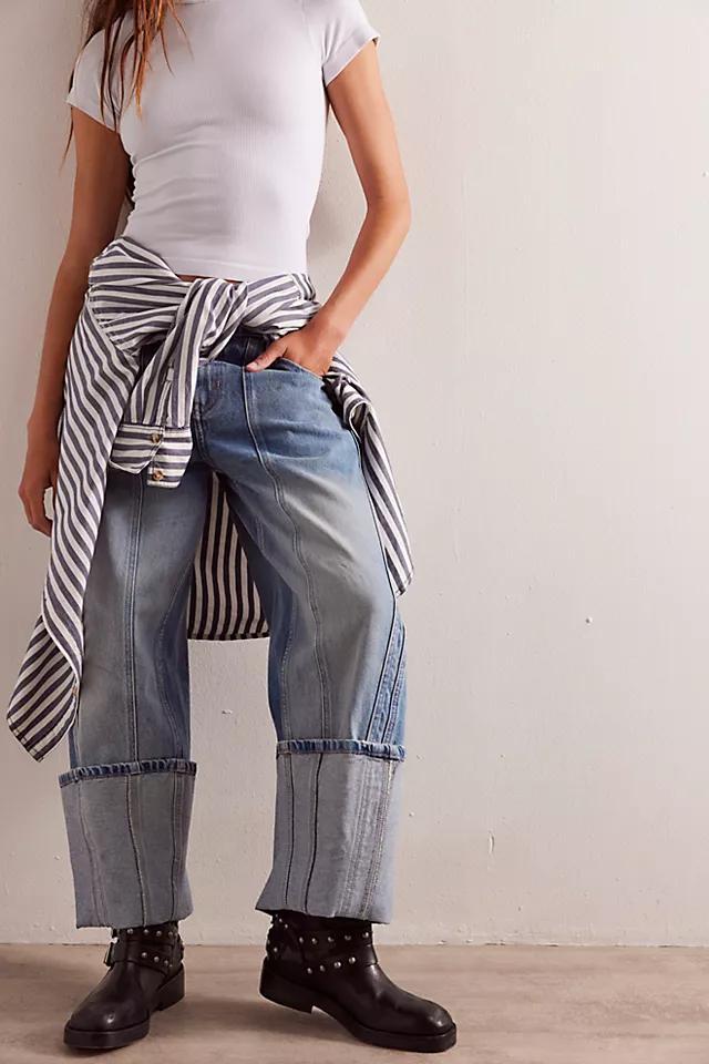 We The Free Olsen Cuffed Crop Barrel Jeans Product Image