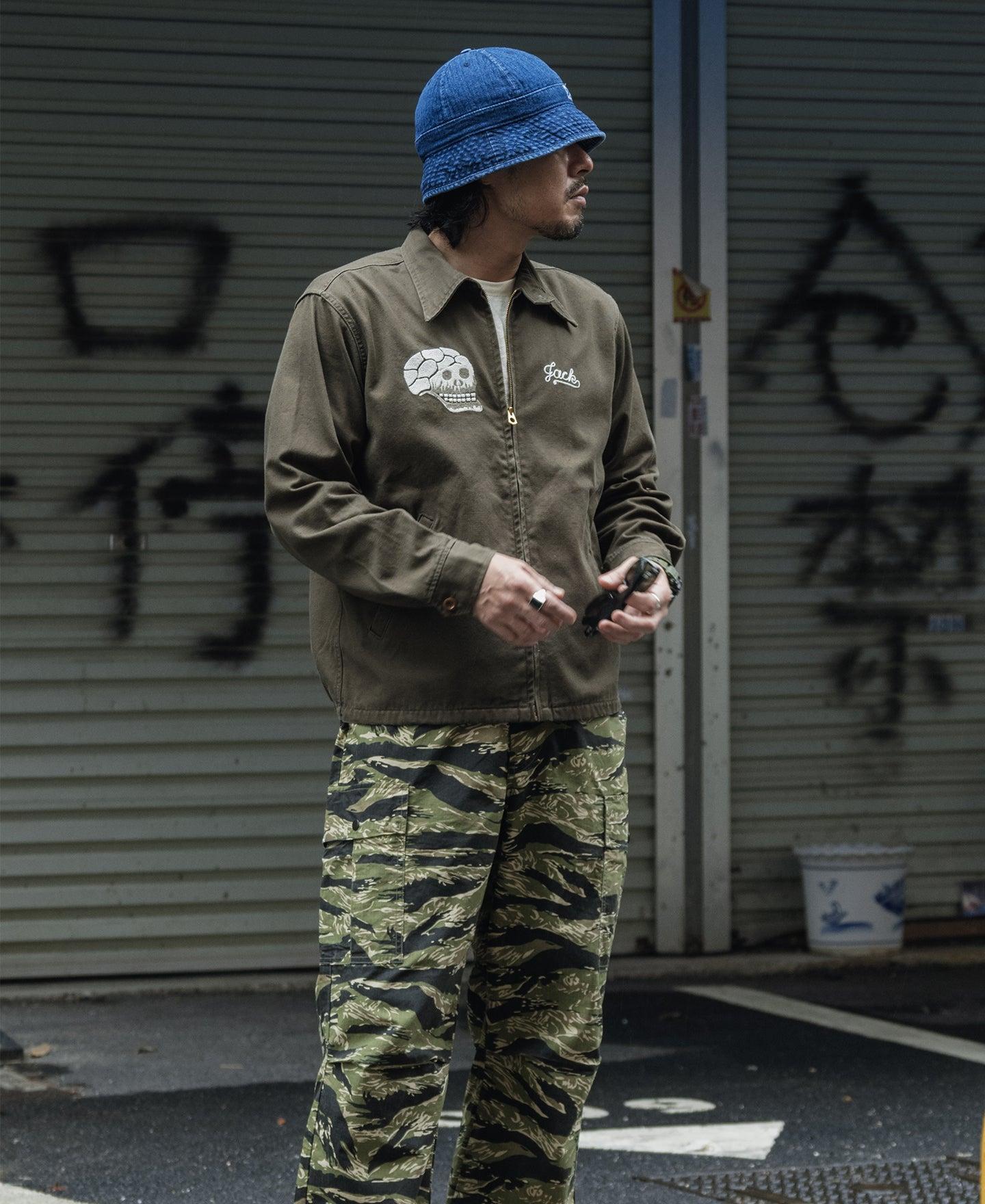 Skull Embroidery Vietnam Souvenir Jacket Product Image