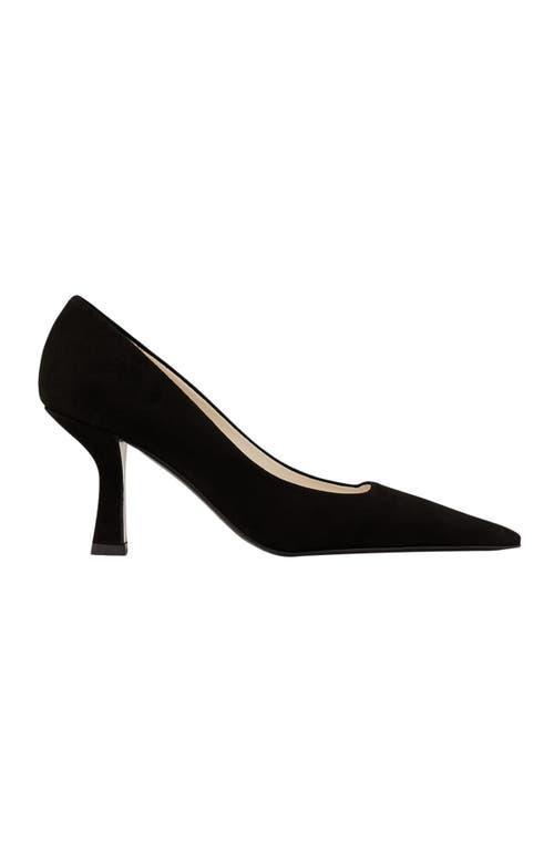SANDRO Pointed-toe 90mm Suede Pumps In Noir / Gris Product Image