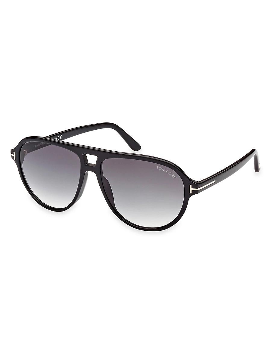 Mens Jeffrey 60MM Aviator Sunglasses Product Image