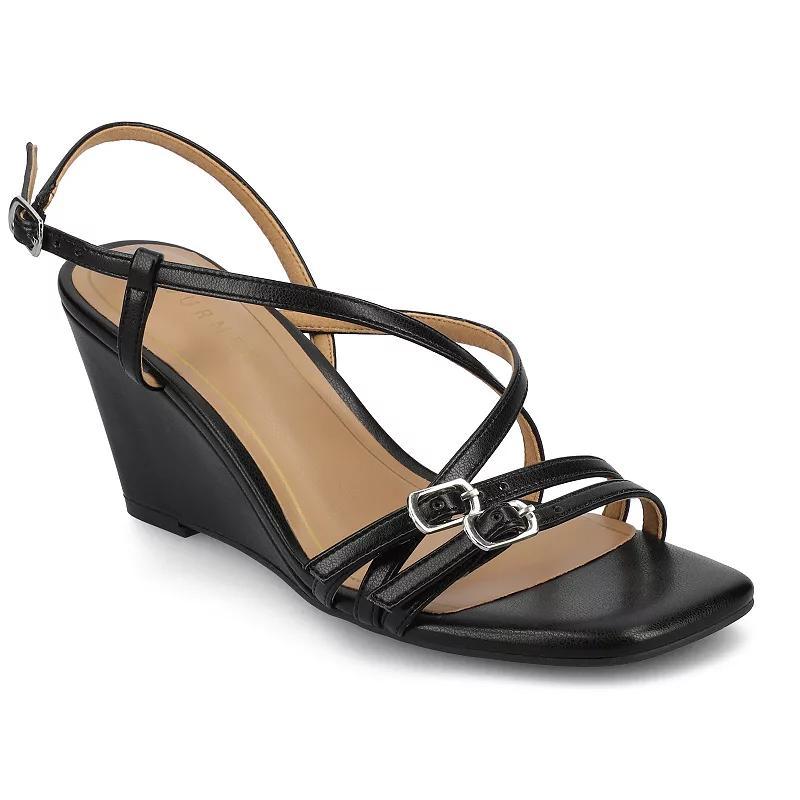 Journee Collection Womens Clinnne Wedge Sandal Product Image