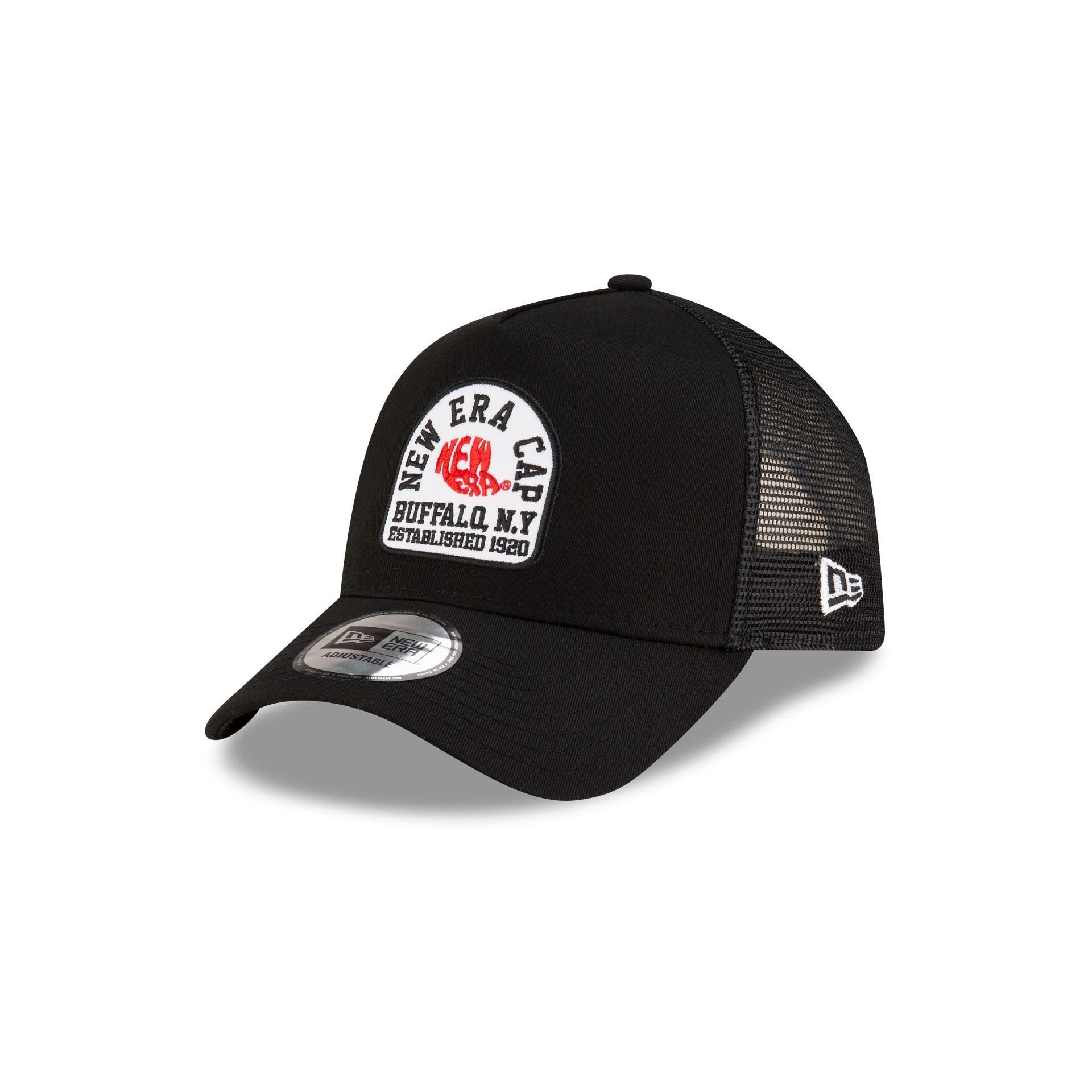 Atlanta Braves Logo Essentials Black 9FORTY A-Frame Snapback Hat Male Product Image
