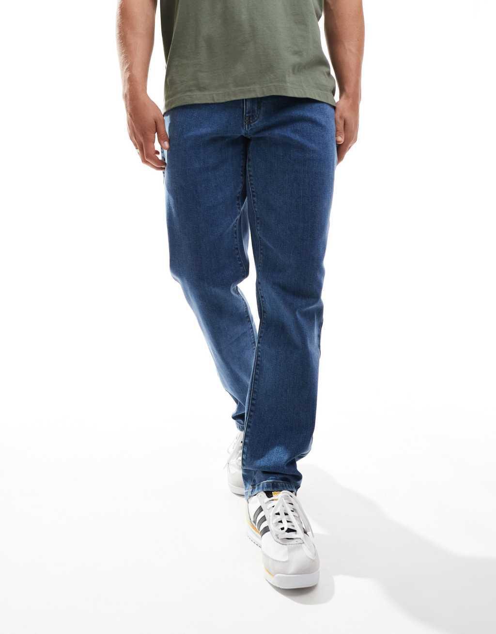 Farah Norwood loose jeans in denim wash Product Image