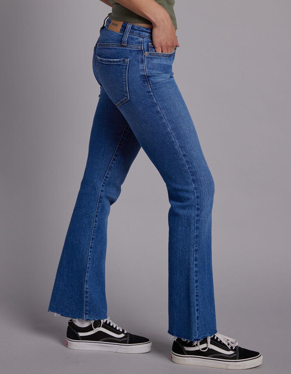 RSQ Womens Low Rise Flare Jeans - DARK WASH Product Image