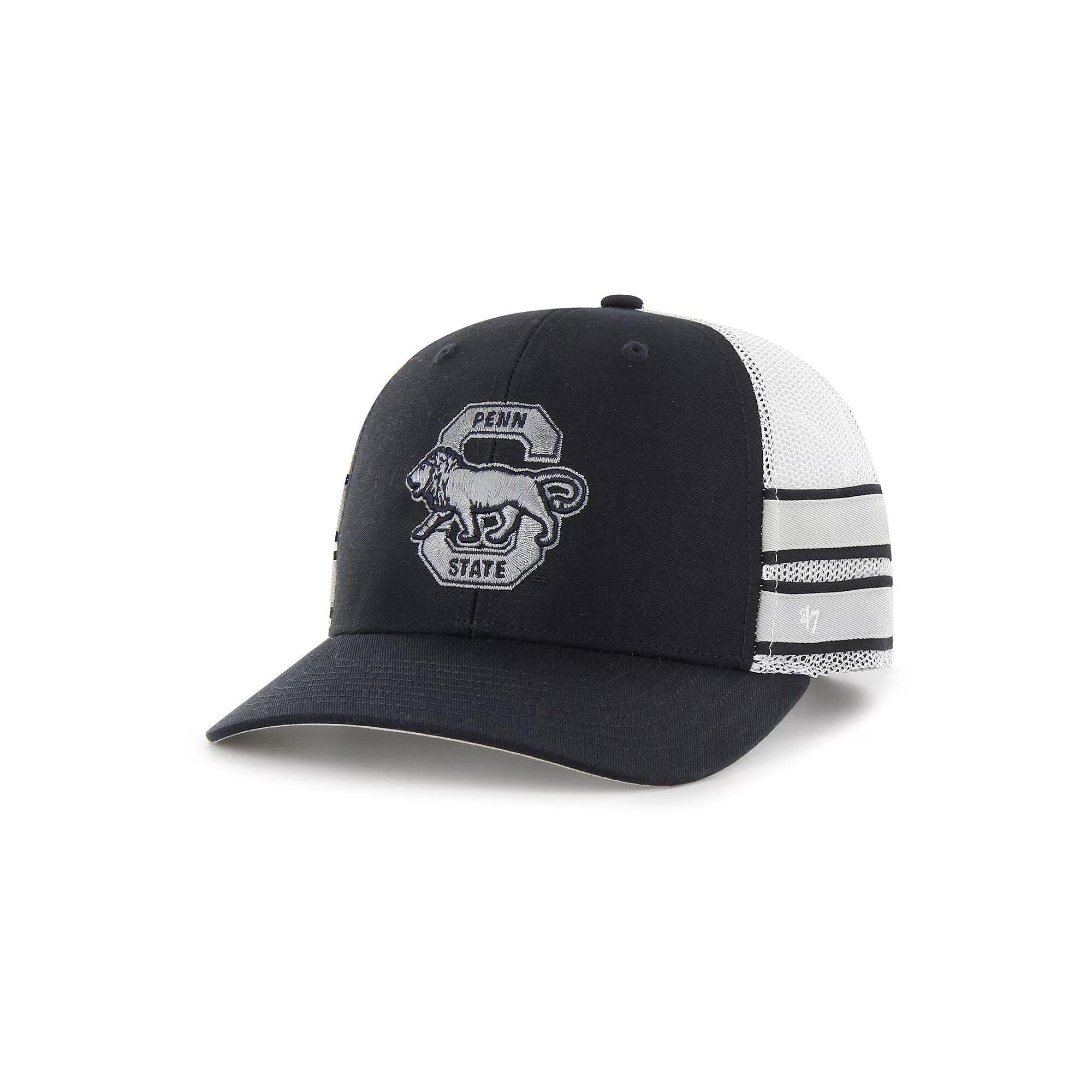 Mens 47 Penn State Nittany Lions Straight Eight Adjustable Trucker Hat, Blue Product Image