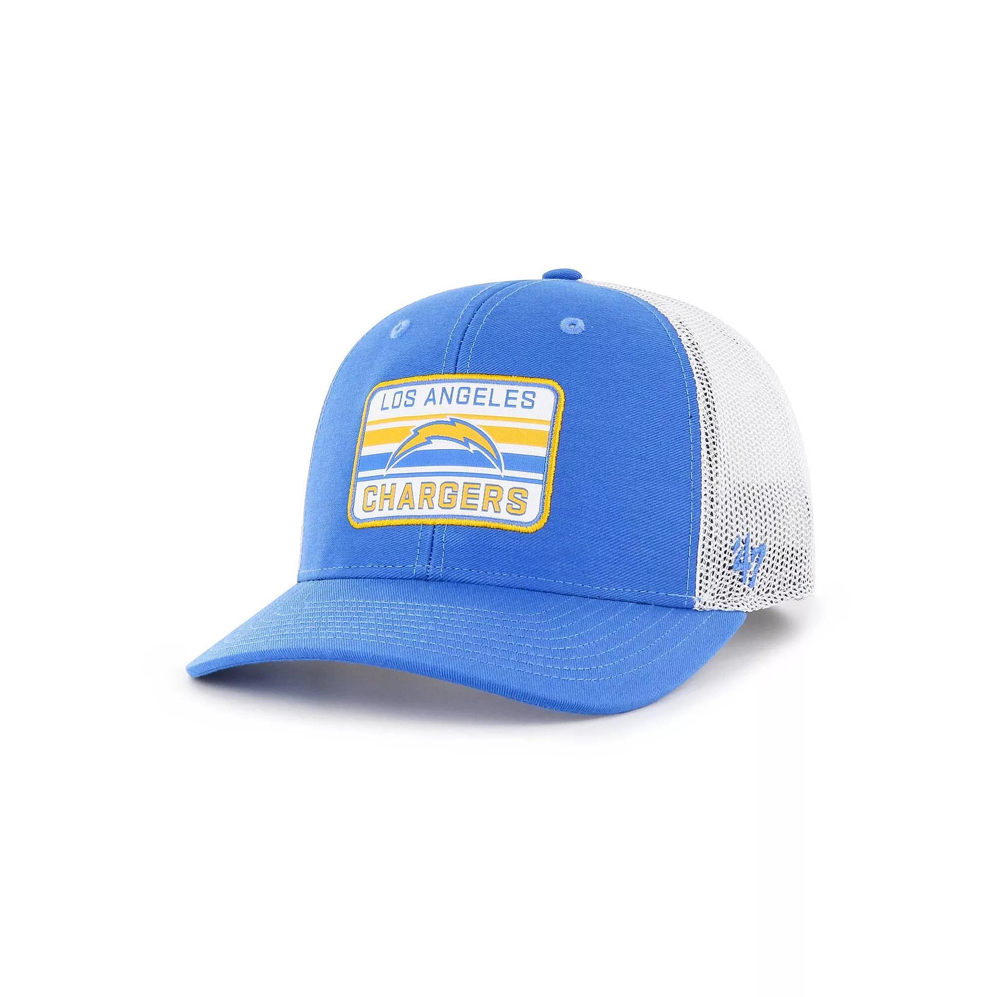 Men's '47 Powder Blue/White Los Angeles Chargers Drifter Adjustable Trucker Hat, Light Product Image