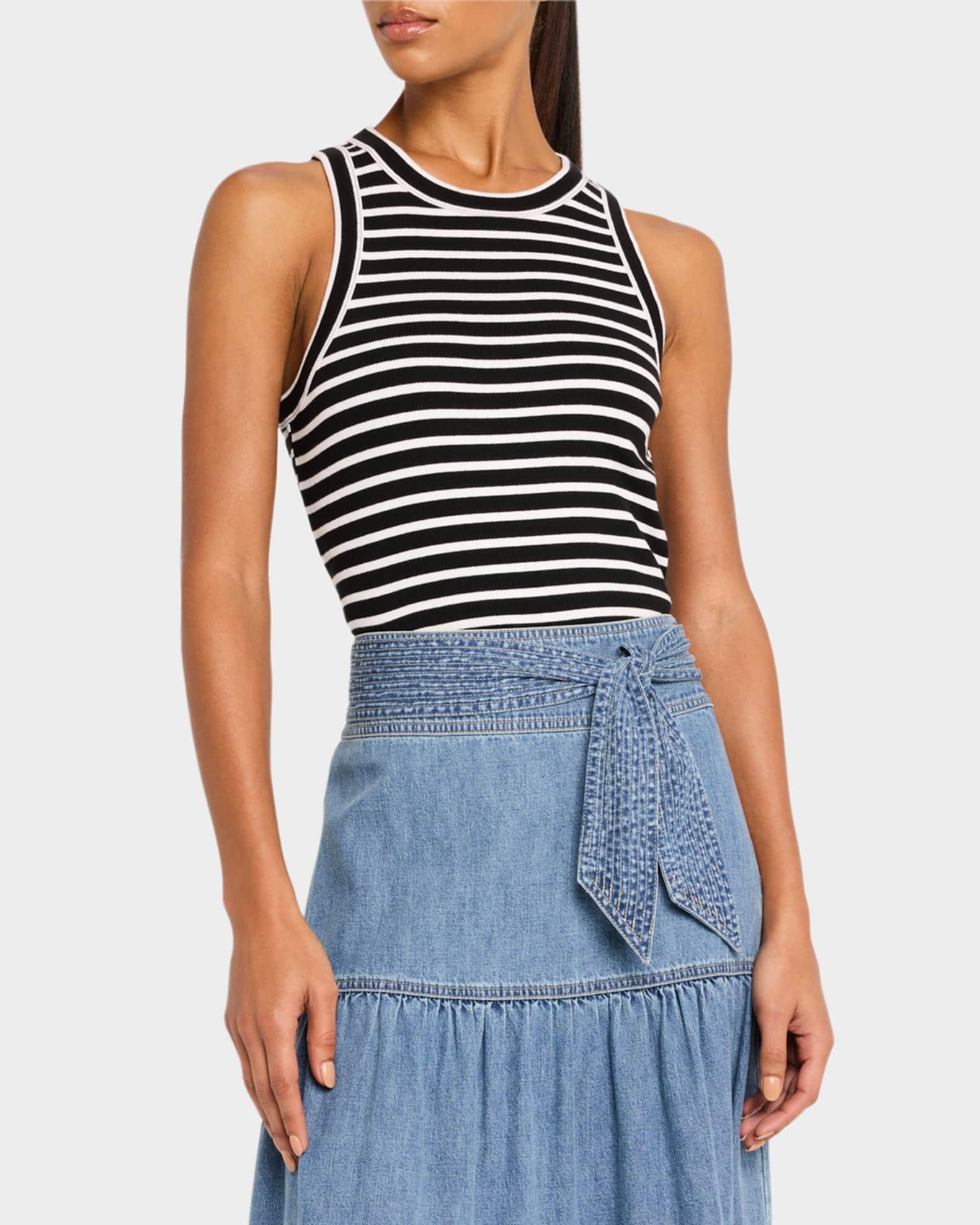 Jordyn Stripe Cropped Tank Top Product Image