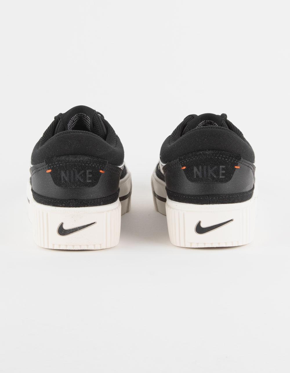 NIKE Court Legacy Lift Womens Shoes - BLK/WHT Product Image