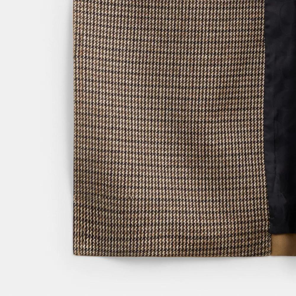 Mixed Material Trench Coat Product Image