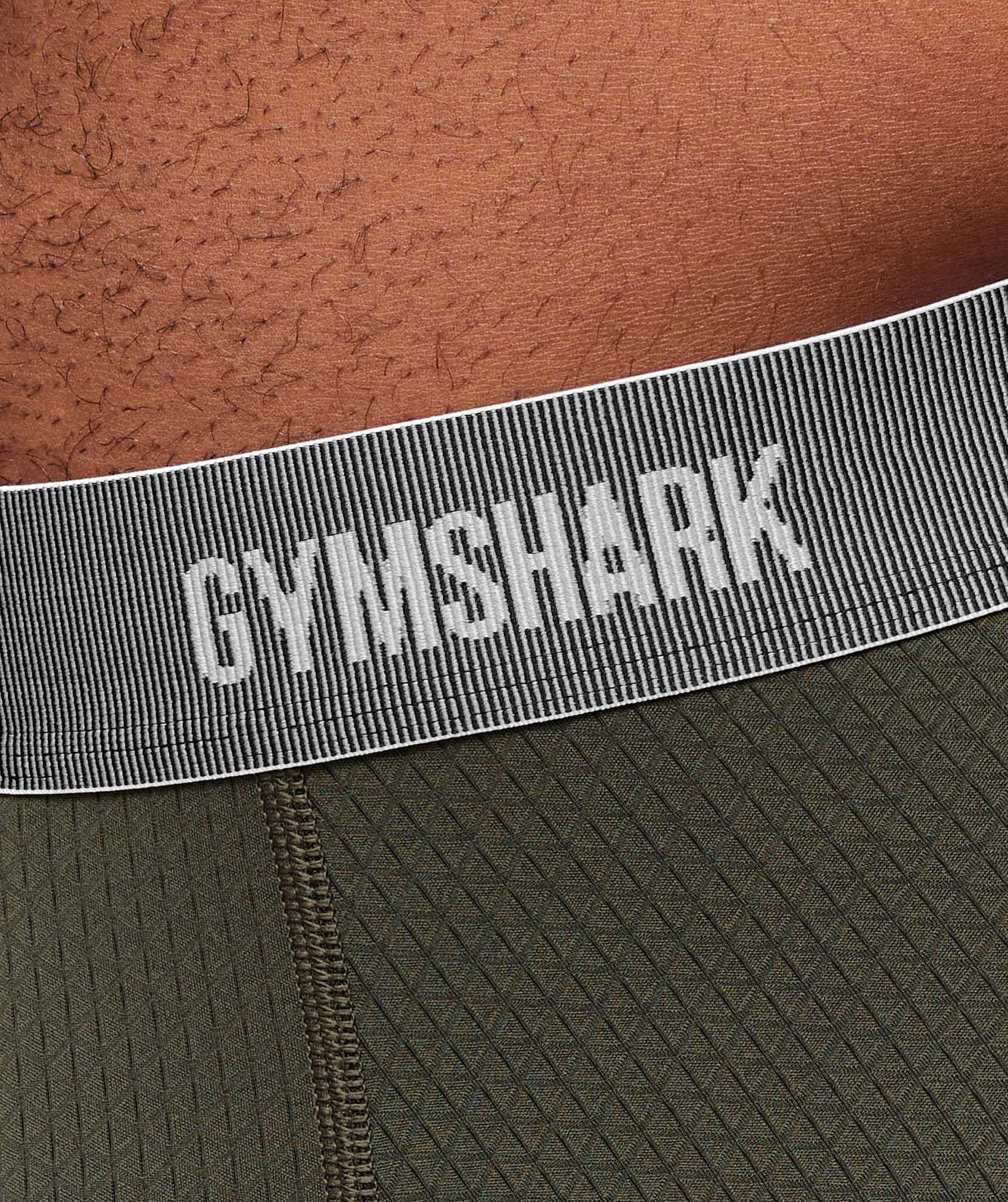 Gymshark Sports Tech Boxer 3PK - Medium Grey/Unit Green/Strength Green Male Product Image