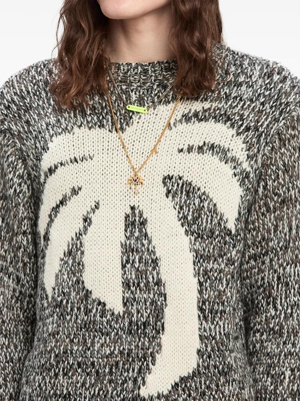 Palm mélange-effect jumper Product Image