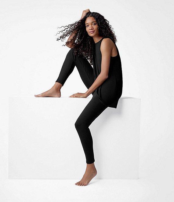 Eileen Fisher Tencel Jersey Knit Crew Neck Long Shell Product Image