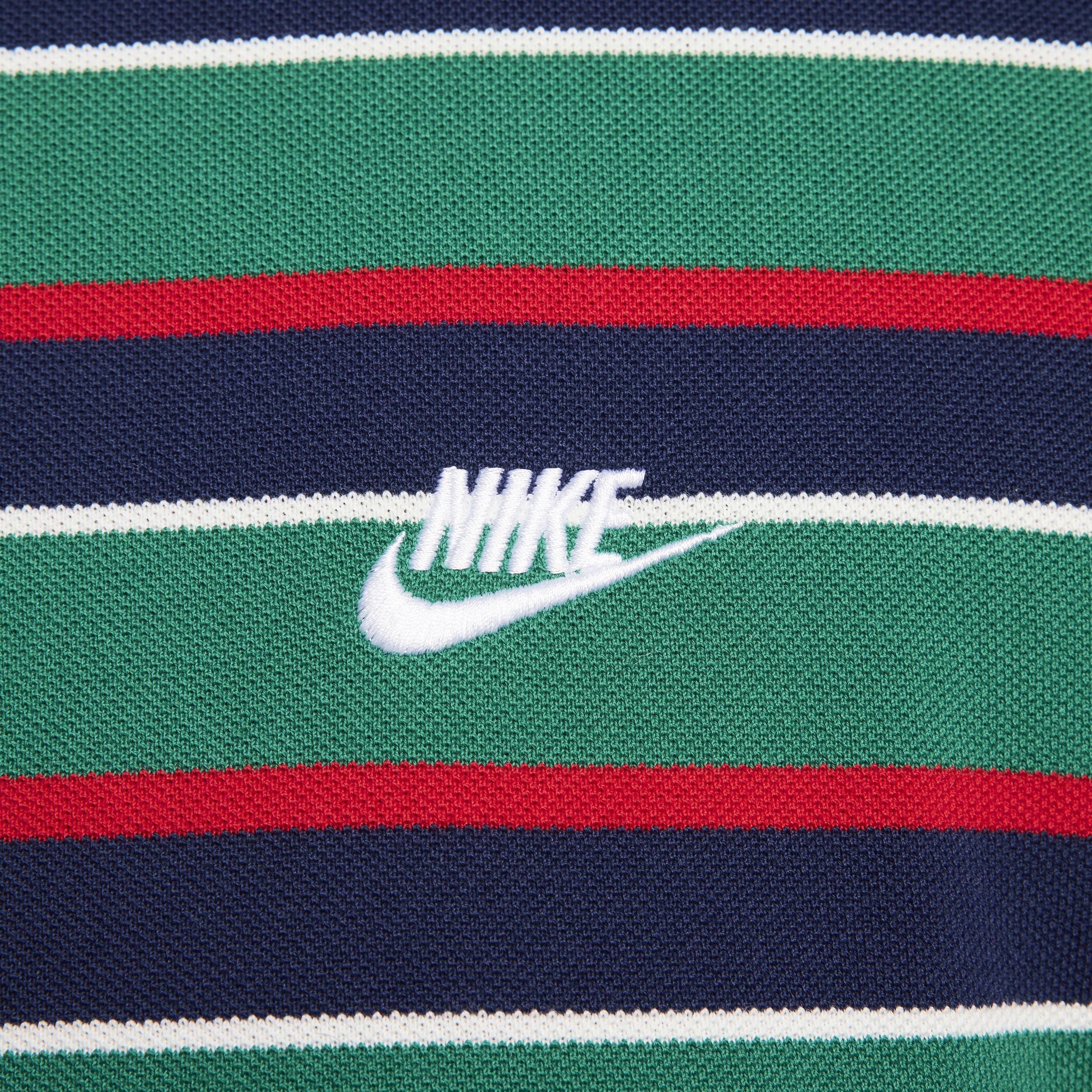 Mens Nike Club Striped Polo Shirt Product Image
