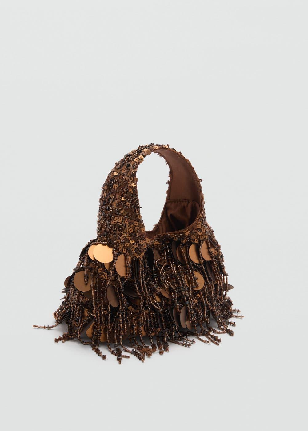 Beaded handbag - Women | MANGO USA Product Image