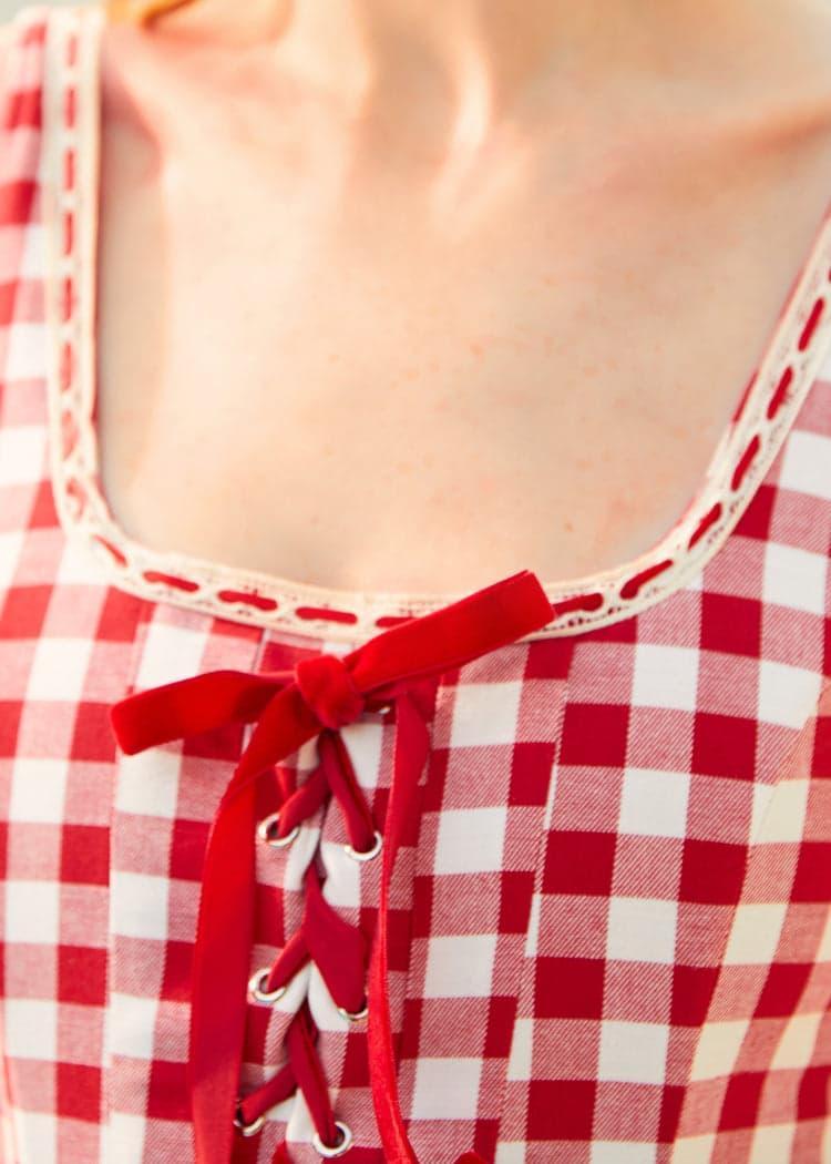 Jam Gingham Corset Dress Product Image