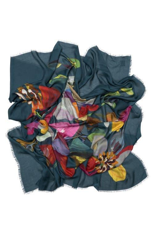 Elizabetta Catrina - Large Modal Cashmere Scarf for Women in Moss Green at Nordstrom Product Image