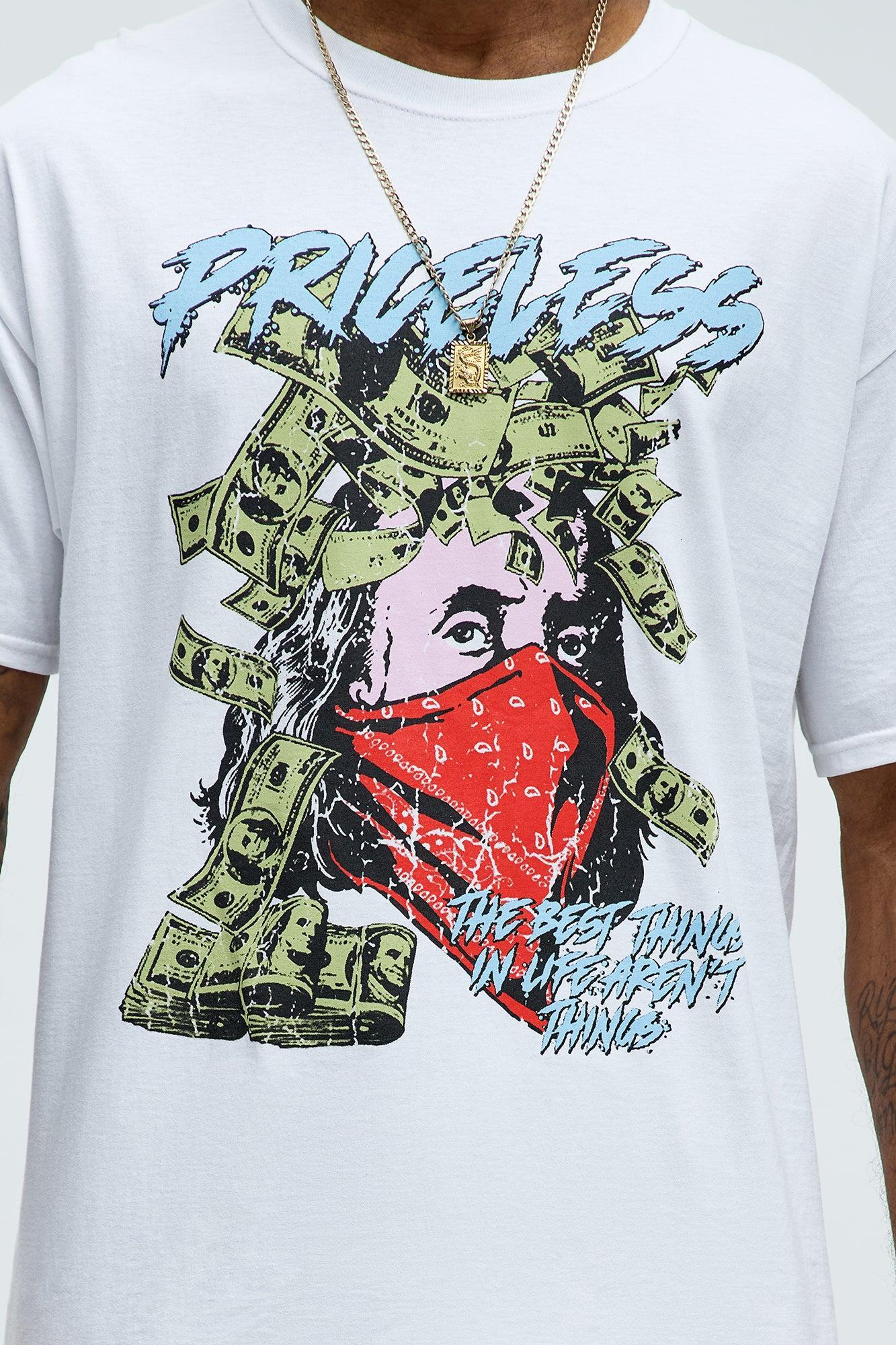 Life Is Priceless Short Sleeve Tee - White Product Image