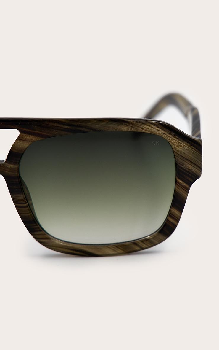 A.KJÆRBEDE Kaya Sunglasses - Striped Horn Product Image