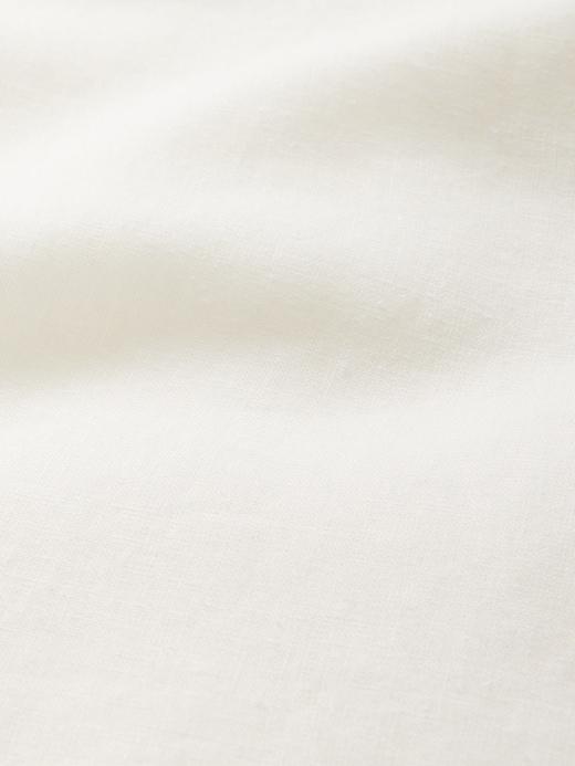 Linen-Blend Scalloped Midi Dress Product Image