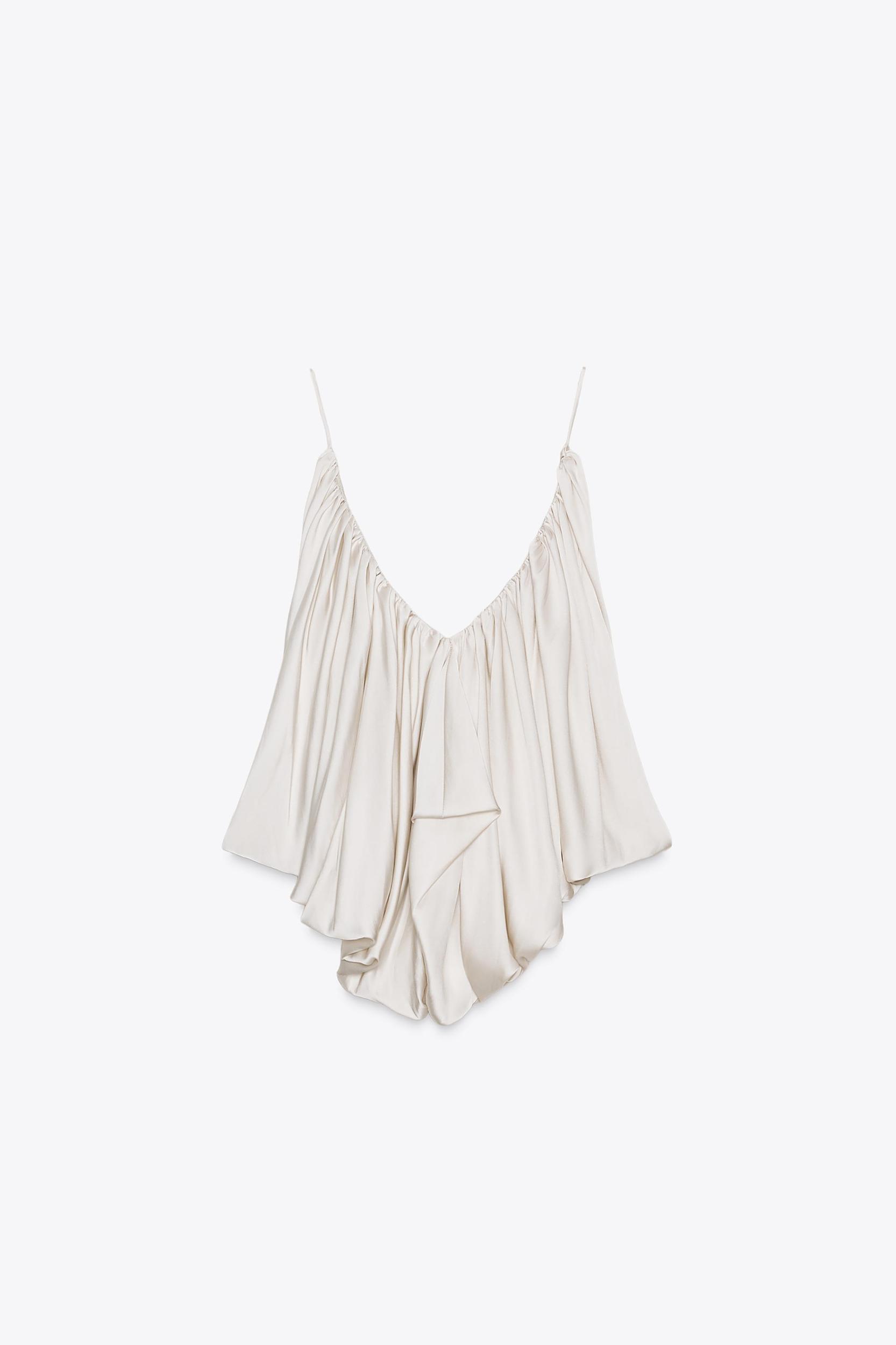 ZW COLLECTION DRAPED SATIN EFFECT TOP Product Image