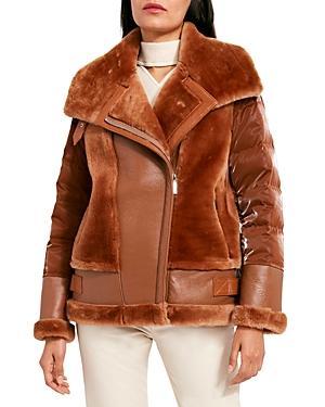 Dawn Levy Mel Shearling Panel Down Puffer Coat Product Image