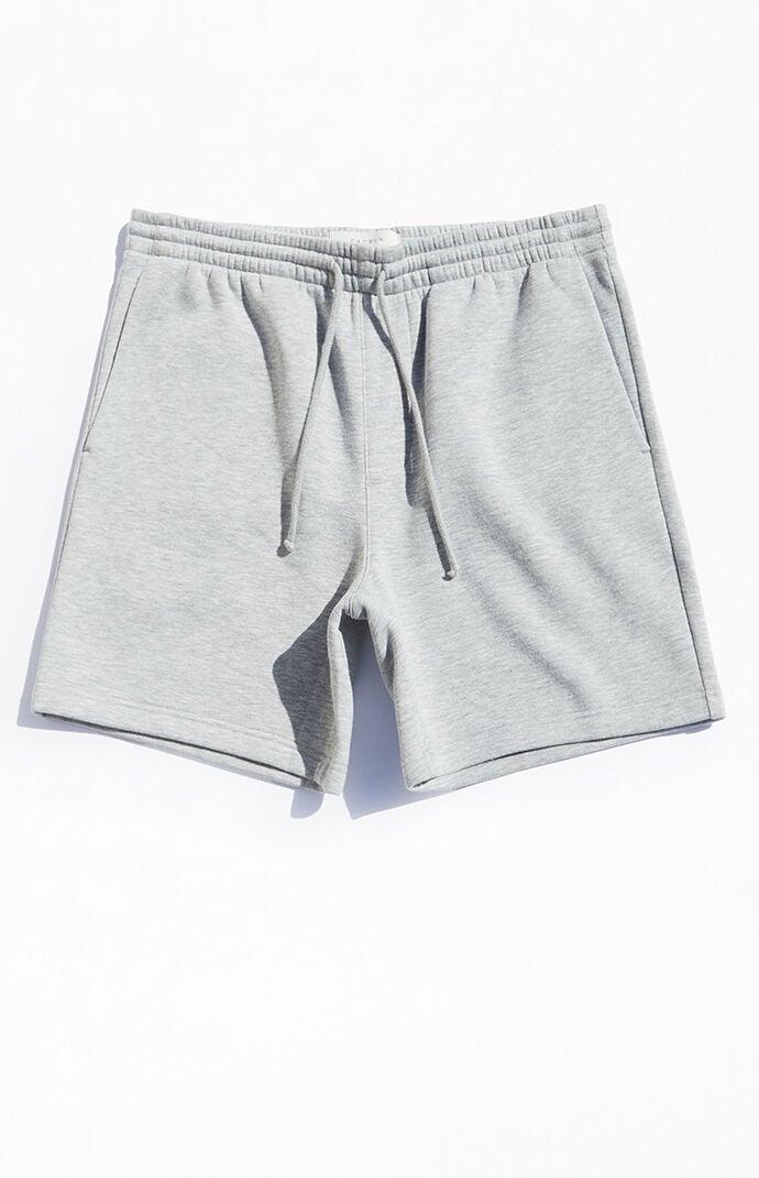 Men's Fleece Grey Sweat Shorts Product Image