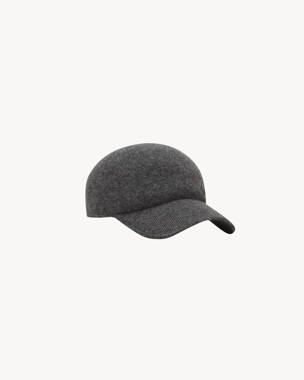 SAINT LAURENT knit baseball cap in cashmere | Saint Laurent | YSL.com Product Image