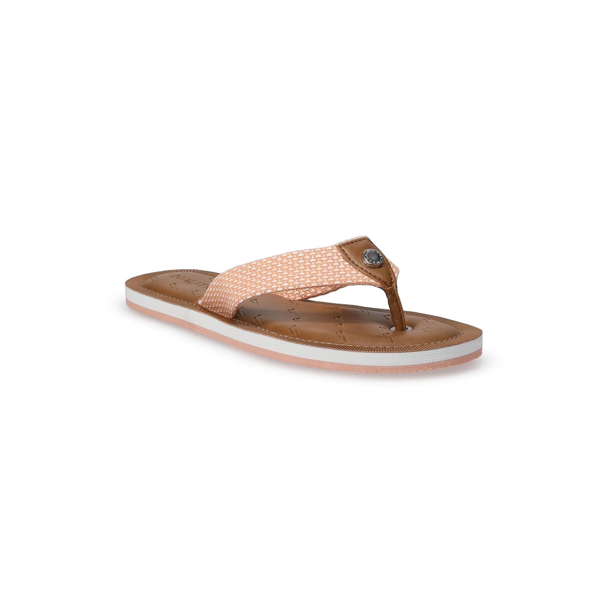 Nautica Gulfbreeze Women's Organza Flip Flop Sandals, Size: 9, Pink Product Image