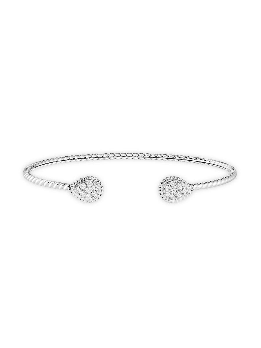 Womens Serpent Bohme 18K White Gold & 0.26 TCW Diamond Cuff Product Image