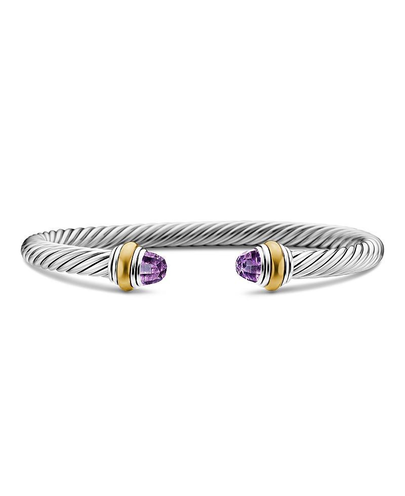 David Yurman Cable Classics Bracelet with Blue Topaz and Gold Product Image