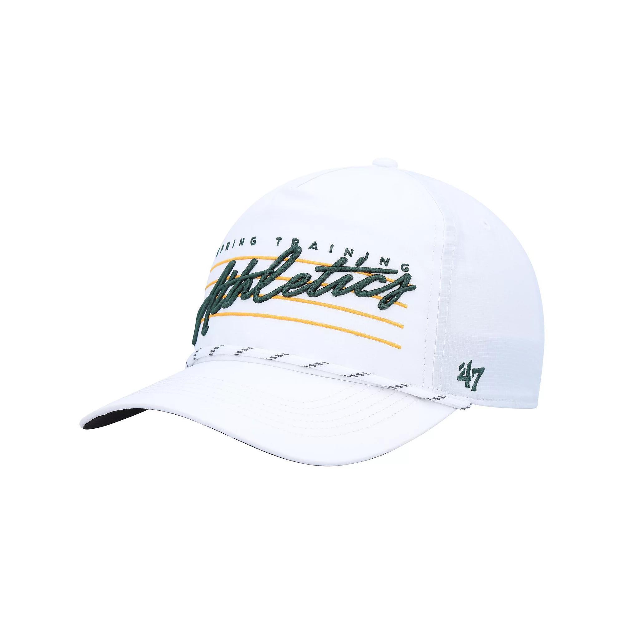 Men's '47  White Oakland Athletics Downburst Hitch Snapback Hat Product Image