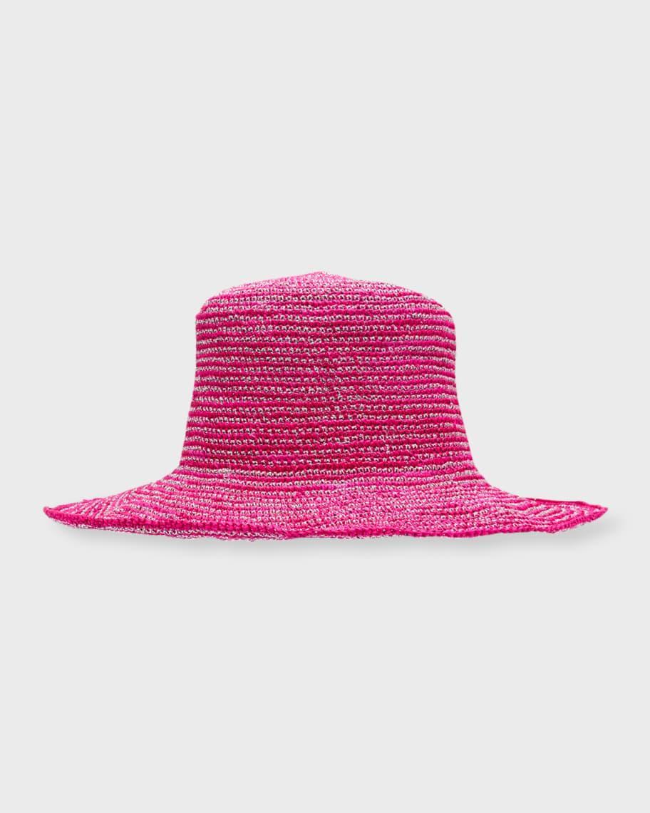 Metallic Crochet Bucket Hat Product Image