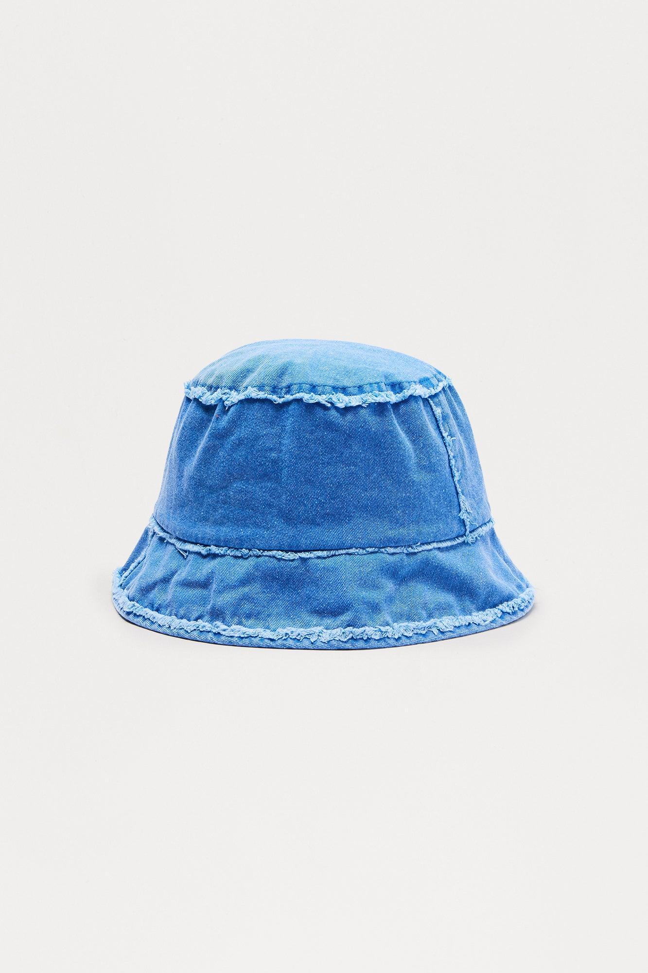 Distressed Washed Bucket Hat II - Blue Male Product Image
